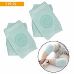 Safe-o-kid Crawling Baby, Toddler, Infant Anti-Slip Elbow And Knee Pads/Guards-Blue Pack of 2