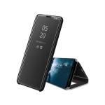 MONKISH Black Plastic S-View Mirror Stand Flip Case Cover for OnePlus 8 Pro