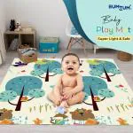 BUMTUM Baby Play Mat | Waterproof Portable Double Side Soft Reversible Non Toxic BPA Free Learning & Crawling Foldable Foam For Toddler, Infant & Kids (Tree Print)