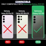 Casotec Armor Samsung Galaxy S23 5G Defender Case | Rotating Ring Holder & Kickstand in-Built | Military Grade Armor | 360 Degree Protection Back Cover for Samsung Galaxy S23 5G (Red)