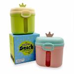 Scoobies Snack Container (Multicolor) | Elegant Crown Design | Premium Double-Seal Container