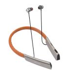Hitage NBT-2319 GrAnd Series 40 Hours Music Playtime 90 Hours Talktime stylish And ComFortable Leather BAnd Wireless NeckbAnd Bluetooth Headset (Brown, In the Ear)