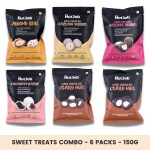 The NutJob Sweet Snacks Taster Combo - 150g - 6 Pouches - Nuts and Seeds Snacks, Healthy Snacking