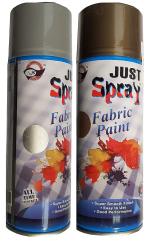 JUST SPRAY Shimmer Gold and Silver Fabric Spray Paint - 400 ml (pack of 2)