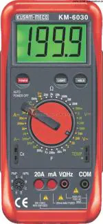 Kusam Meco Digital Multimeter KM-6030 with Mechnical Terminal Blocking System