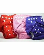 BEAUTIQ BABY COLLECTIONS CHARMING STARS Reusable Baby Cloth Diaper - S (Pack of 3)