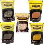 GROW MORE Arhar Dal & Masoor Malka & Urad Chilka & Masoor Sabut & Soybean Dal (1 kg +200 gm Extra Each) (Super Saver Combo Pack) Gluten Free & Healthy | 100 % Natural Pure Unpolished (5 Pack)