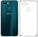 RICHBURG Oppo A5s Transparent Silicon Shock Protection Mobile Back Cover
