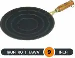 Epraiser Cast Iron Black Chapati Tawa With Handle