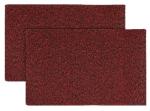 Kuber Industries Maroon, Black Rubber Welcome Door Mat (Pack Of 2)