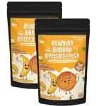 Grainfully Yours - Beaming Banana Butterscotch - Millet Pancakes & Waffle Mix - No Maida, No Preservatives, Gluten Free, Vegan (Pack of 2 / 150gm each)