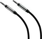 Moprime Aux Cable 1 M 3.5 Mm Aux Cable Multi Support Cabale, Black