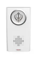 Fybros SATNAM WAHEGURU MUSICAL Bell,White Door Bells and Flashing Light -Operated with Two AA Batteries- Made in India