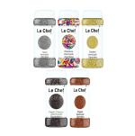 Le Chef Premium Vermicelli Sprinkles - Combo Pack Of 5 | 100 gm each | Best For Cake Decoration