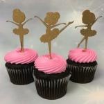 Festiko 30 Pieces Ballerina Ballet Dance Cupcakes Toppers