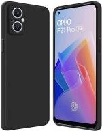 Leyon Black Silicon Back Cover For Oppo F21 Pro 5G