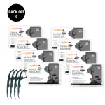 Royalkart 200pcs/Set Bamboo Charcoal Dental Floss Teeth Stick Tooth Pick Interdental Brush Teeth Clean Toothpick Flosser Oral Hygiene