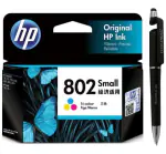 HP 802 Small Tri-color Original Ink Cartridge With ITGLOBAL 3in1 Multi-Function Pen