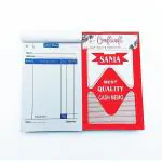 CRAFT WAFT Sania Cash Memo, Bill Memo, Credit Memo, Estimate Memo Plain 100 Sheets(100 Printed+100 Plain Leaves) with serial number,Perforated for Shop,Office,Institute (18x11 CM) (5)