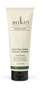 Sukin Australian Natural Signature Revitalising Facial Scrub | face scrub for women & Men | 100 % Vegan & Cruelty Free | 125Ml & Men, Walnut Shell, Aloe Vera, Bamboo Extract, Rosehip, Silky Soft Skin, Vegan, 125ml