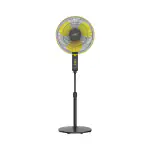 V-Guard Esfera STS Plus 2-in-1 Pedestal and Table Fan | Versatila 2-In-1 Operation | 1350 RPM Motor | Customisable Tilt And Oscillation Control | Yellow Black | 40 cm (400mm)