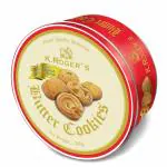 K.Roger's Red Finest Qualtiy Selection Danish Butter Cookies Red Tin, 400 Grams | Best Festive Gift Pack