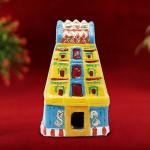 Puja N Pujari Gopuram Home Decoration & Navaratri Golu,Temple Golu Doll for Navarathiri (7 inch Height)