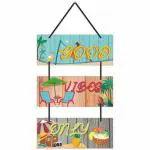 CVANU Good Vibes Only Wooden Wall Hanging Board for Wall Decor