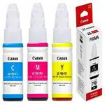 Canon GI 790 Refill Ink for PIXMA G1000 G1010 G2000 G2002 G2010 G2012 PRINTERS (in ml - Black 135, Magenta 70, Cyan 70, Yellow 70) - Set of 4
