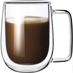 ZIDO 1Peice Exclusive Double Wall Borosilicate Glass Cup for Tea/Coffee 250 ML
