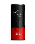 COCO HIGH Caffe Mocha Drink, 200 Ml x 4 Cans, High Protein, Excellent Source of Calcium