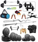 Body Maxx 50Kg Weight Plates, 5Ft Rod, 3Ft Curl Rod, 2D.Rods Home Gym Dumbell Set (Set Of 2)
