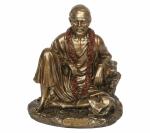 Kartique Home Decor Resin Sai Baba Idol Sitting Statue 6.6 inch