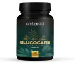 Ambrosial Glucocare Blood Sugar Control Tablets | Premium Herbal Formulation with Karela Jamun & Neem for Diabetes Care | Supports Healthy Blood Glucose Levels (Pack of 2-120 Capsules)