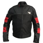 V11 Guardian riding jacket with CE Level 1 armours (Red,L)