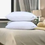 YORA HomeStyle White Microfibre Winkzz Cloud Comfortable Sleeping Pillows 17 x 27 inch Pack of 2 (PLW-CLOUD-01-PO2-New)