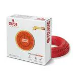 Polycab Optima Plus FR-LF 0.75 SQ-MM, 90 Meters PVC Insulated Copper Wire Single Core Flexible House Cable for Domestic & Industrial Connections Electric Wire (Red)