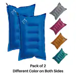 PM Square's Air Inflatable Travel Pillow Pack of 2 for Train, Bus, Camping, Hostel and Office