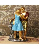 Miss Peach - Multicolor Valentine Romentic Love Couple Statue For Home Decor Showpieces , Diwali Gift, Best Gift for Diwali Decor, Diwali Decoration