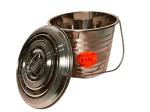 Super HK Stainless Steel Bucket with LID 12 L