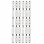 CONA 4281 Novel 2 Pin Male Female 6A 240V White (Pack of 20) Power Adapter|male female connector|2 pin male female socket|Electric boad 2 Pin Socket|2 Pin adapter|2 pin top 6 amp|2 pin plug top