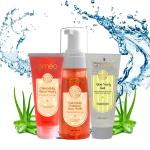 Omeo Calendula Foaming Face Wash 150ml | Face Wash 100gm | Aloe Vera Gel 100gm (Pack of 3)