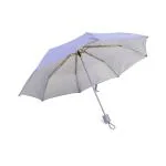 Citizen Umbrella for Men & Women, 3 Fold Manual Open, 8 Aluminium Ribs, UV Coated 190T Fabric, Windproof, Lightweight, Durable with Silver Coating, 21 Inch, Lavender