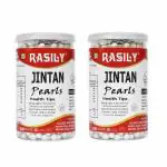Rasily Jintan Pearls Silver Strong Mint Balls Traditional Mukhwas Mix Home Made Mouth Freshener, Digestive and Hygienically Packed After-Meal Snack 140g - Pack of 2