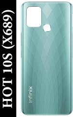 PURPLESAVVY Morandi Green Plastic Side Volume And Power Buttons Back Panel For Infinix Hot 10S X689