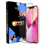 FIRST MART Edge To Edge Black Border Flare OG Tempered Glass Screen Protector for Apple iPhone 13, Apple iPhone 13 Pro, Apple iPhone 14 (Pack of 1)