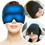 HRUNIQUE Migraine Ice Pack Wrap, Gel Ice Headache Hat, Migraine Relief Cap