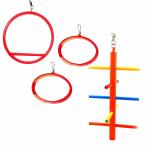 Jainsons Bird Swing, Parrot Cage Toys,Swing Hanging Play Toy for Parakeet, Lovebirds & African Parrot (2Pcs)