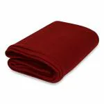 Sheetal Maroon Polyester Polar Blanket for Single Bed 145 x 215 cm