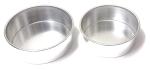 Shilpa Steel Works-Aluminium Round Cake Baking Mould's for Microwave Convection Oven Silver (Set of 2 pcs)